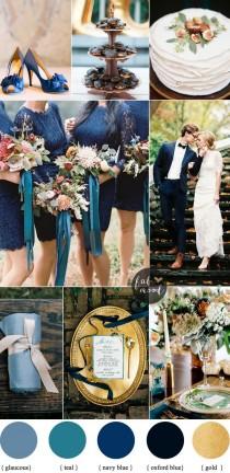 wedding photo - Navy Blue And Maroon For A Romantic Autumn Wedding