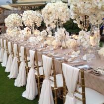 wedding photo - Tablescapes, White. Indian Weddings Magazine