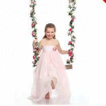 wedding photo - Pink Toddler Dress, Ariel dress, Girl Dress, Tulle Girl Dress, Pink and White Dress, Fairy dress, Princess Tutu Dress