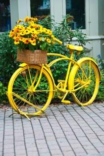 wedding photo - Whimsical Bike Flowers