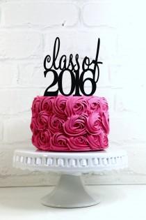 wedding photo - Class of 2016 Graduation Party Cake Topper or Sign