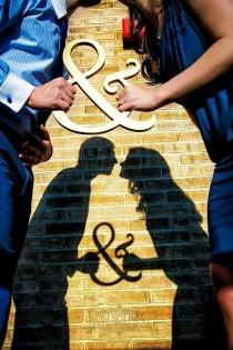 wedding photo - Silhouette And Shadow Engagement Photos