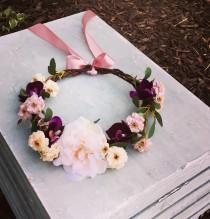 wedding photo - Custom Flower Crown