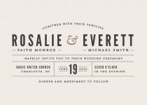 wedding photo - Classic Type - Customizable Wedding Invitations in Brown by Pistols.