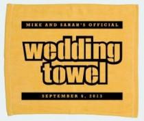 wedding photo - Sports Themed Weddings - Personalized Wedding Terrible Towels