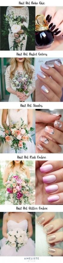 wedding photo - Manicure De Mariage : Idées De Nail Art