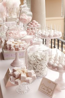 wedding photo - How To Style A Sweet Table For Your Wedding