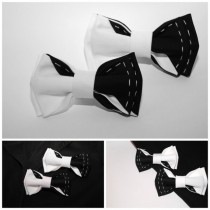 wedding photo -  Father&son bow tie sets Men's bow tie Gift idea for men Boyfriend Boys Groomsmen bowtie Gift for boyfriend Anniversary gifts Tuxedo bow tie