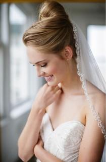 wedding photo - Brides & Hairpins 'Lydia' Embellished Tulle Veil 
