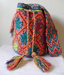 wedding photo - FREE US Shipping Colombian Handmade Wayuu Mochila crossbody shoulde nuanced Bag