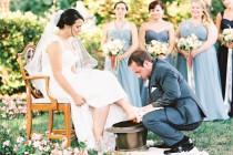 wedding photo - Wedding Tradition :: Foot Washing Ceremony 