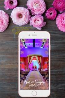wedding photo - Indian Wedding Snapchat Geofilter - Get Hitched