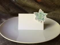 wedding photo - succulent Place Cards Escort Cards - Use for wedding Events dinner parties