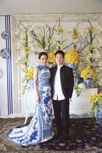 wedding photo - Ronald And Evelyn's Colourful Wedding With Chinoiserie Touches