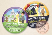 wedding photo - Celebrate - DIY Printable Celebration Button Save The Date Design File