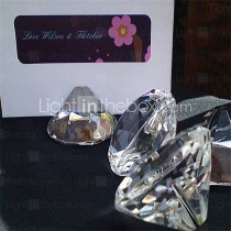 wedding photo -  Beter Gifts® cartes d'endroit et porte en forme de losange détenteurs de cartes place groove 1mm largeur