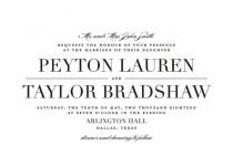 wedding photo - Classic - Customizable Wedding Invitations in Black by Lauren Chism.