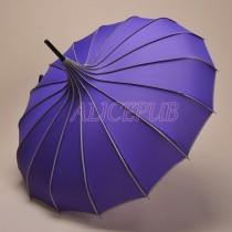 wedding photo - Purple Rain Umbrella, Wedding Umbrella Parasol, Bridal Umbrella, Pagoda Umbrella, Waterproof Umbrella, Vintage Umbrella, Parasol BTS12A-5