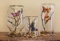 wedding photo - Butterfly Glass Jars Are A Beautiful Upcycle