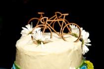 wedding photo - Wedding Cake Bike Toppers