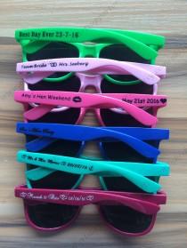 wedding photo - color printing wedding sunglasses personalised 15+