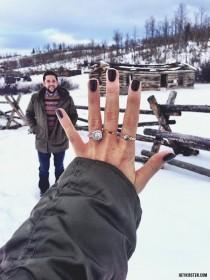 wedding photo - Manicures Sure To Show Off Your Engagement Ring