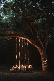 wedding photo - 15 Inspiring Backyard Lighting Ideas - Very Cool Ideas