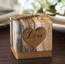 wedding photo -  Beter Gifts® creative wedding candy box bag packaging rope KRAFT DIY CANDY box HH043 toffee box
