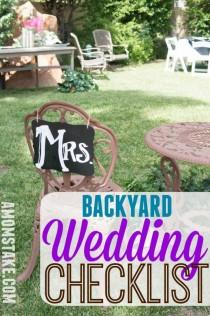 wedding photo - DIY Backyard Wedding Checklist