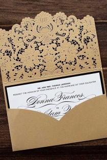 wedding photo - 18 Vintage Wedding Invitations For Your Perfect Big Day