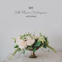 wedding photo - DIY: Silk Flower Centerpiece