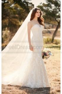 wedding photo -  Essense Of Australia Lace Fit And Flare Wedding Dress Style D2109
