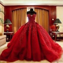 wedding photo -  Red Wedding Dress