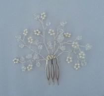 wedding photo - Bridal Inspired hair comb with Swarovski Pearls and Crystals