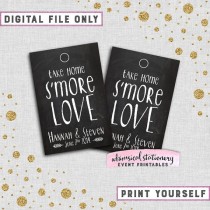 wedding photo - S'More Love Favor Tags