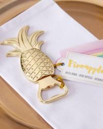 wedding photo - Gold Pineapple Bottle Opener