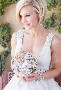 wedding photo - Sleek Angled Bob Wedding Hairstyle