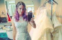 wedding photo - Fairy nipple flowers & Khaleesi dresses: My Monique Lhuillier surprise visit