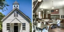 wedding photo - This Abandoned Schoolhouse Is Actually A Gorgeous Getaway