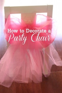 wedding photo - {DIY} How To Decorate A Princess Party Chair