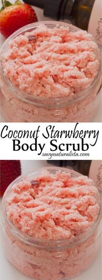 wedding photo - Strawberry Coconut Body Scrub Recipe