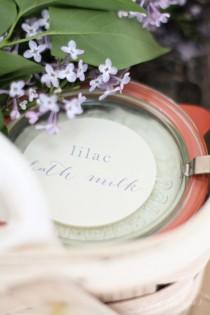 wedding photo - Homemade Lilac Bath Milk