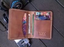 wedding photo - Personalized wallet Minimalist wallet Slim leather wallet