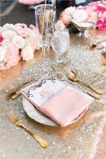 wedding photo - Fairytale Pink And Gold Wedding