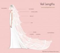 wedding photo - Engagement 101: Veil Length Infographic