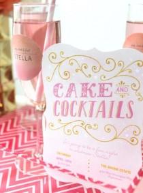 wedding photo - Cakes & Cocktails Bridal/Wedding Shower Party Ideas