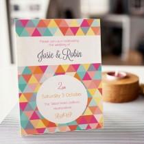 wedding photo - Colorful Wedding Invitations To Capture Your Guests' Attention