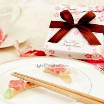 wedding photo -  Beter Gifts® Recipient Gifts - (2pcs/box) Japanese Sakura Chopsticks Holder Bridal Wedding, Practical Kitchen Favors, Beter Gifts©