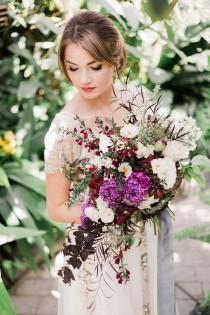 wedding photo - Vintage Botanical Wedding Bouquet