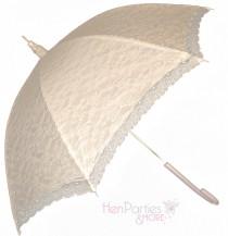 wedding photo - Victorian ivory, black or white lace umbrella/parasol for  bridal weddings or race days